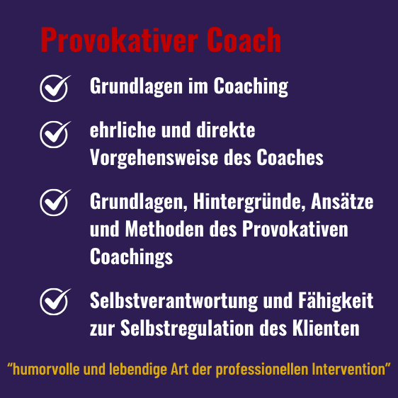 Provokativer-Coach Ausbildung