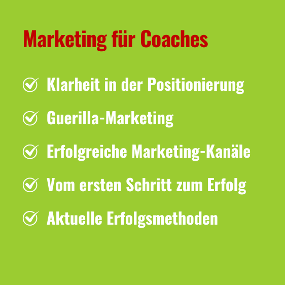 Marketing für Coaches Text