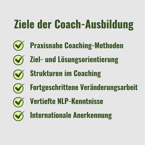 Ziele der Coach-Ausbildung Text